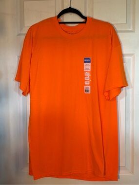 Gildan Men’s High-Visibility Orange Short Sleeve Crew Tee